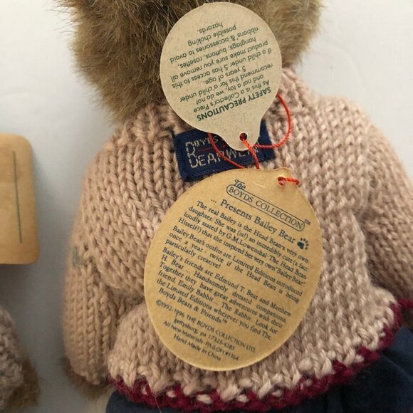 🛒 $15 2 Boyds Christmas Bears 8" tall #4656 - Picture 4 of 4